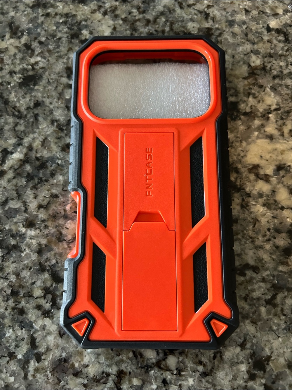 Rugged Orange and Black iPhone 17 Pro Case